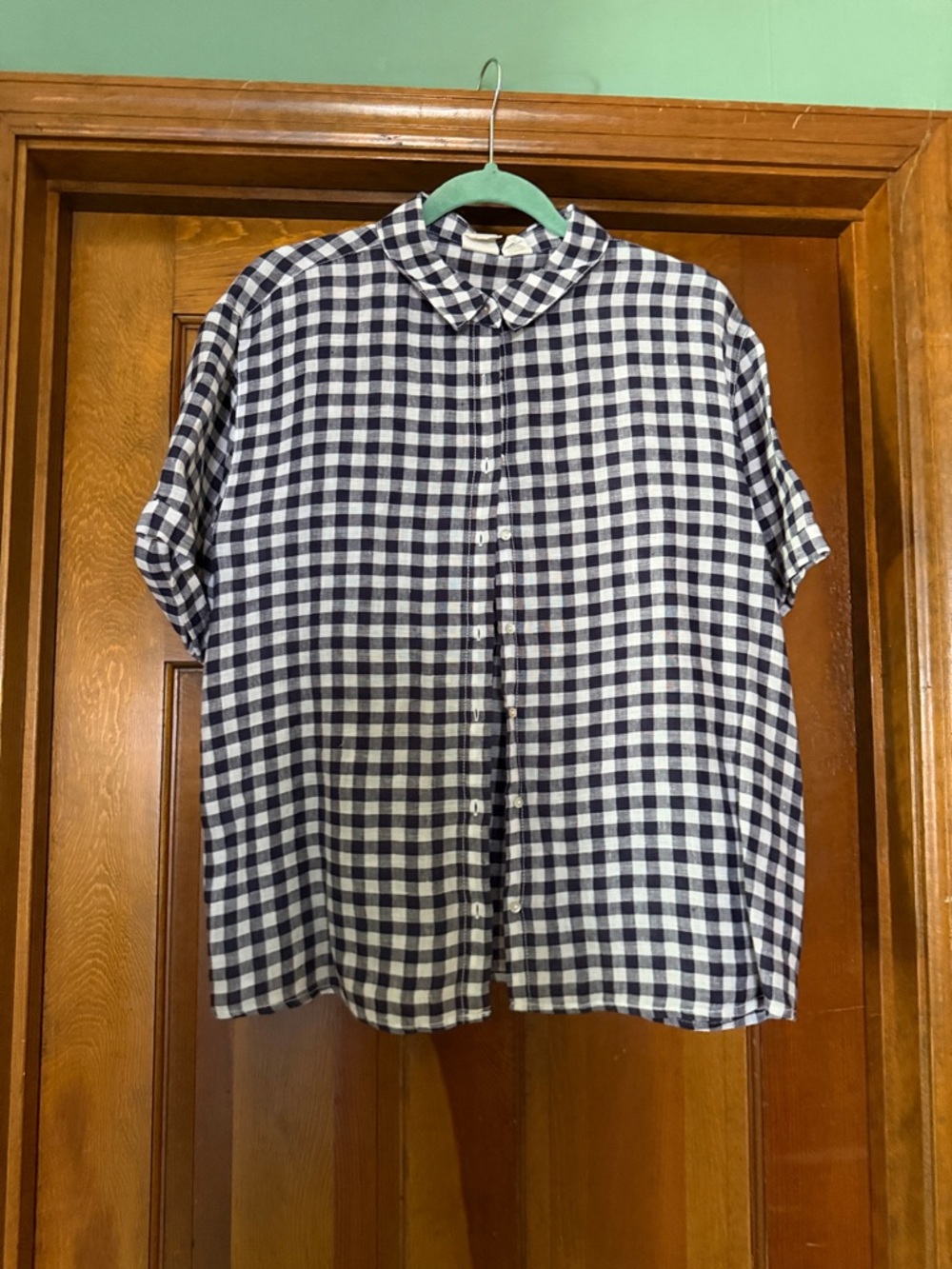 C&C California Navy & White Gingham Button-Down Shirt